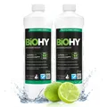BiOHY Bodenreiniger 2er Sparpack (2x1l), Glanzreiniger, Bodenwischpflege, -Konzentrat – 2er Pack (2 x 1 Liter Flasche)