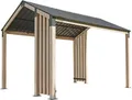 Sojag Pavillon Lito 1012 Natur, Massive Konstruktion aus Aluminium