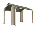 Sojag Lito 1012 wetterfester Pavillon Aluminium 3x3.5m mit Stahl Hardtop Dach