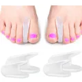 4x  Silikon Zehenspreizer für Hallux Valgus & Fußkomfort