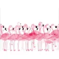 Tischsetmacher Platzset Tischset, Platzset abwaschbar - Tropische Flamingos - 4 Stück aus erstklassigem Vinyl (Kunststoff) 40 x 30 cm, (4-St) bunt|rosa
