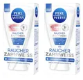 ✅ PERLWEISS Raucher Zahnweiss entfernt Verfärbungen und Raucherbeläge 2x 50ml ✅