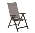 Merxx Gartenstuhl Klappsessel Trivero, 5-fach verstellbar Aluminium diamantbraun