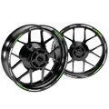 One-Wheel, Offiziell lizensierte Kawasaki Z1000SX Felgenaufkleber, Design V1 Felgenrandstreifen GP für Motorrad