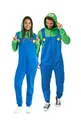 OppoSuits Adult Unisex Luigi Onesie - Nintendo One-Piece Pyjamas - Loose Fit - Inklusive Taschen - Grün und Blau