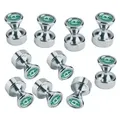 KOENIG & MEYER Powermagnet mit hoher magnetischer Kraft (ø 12 x 16 mm | Inhalt: 10 Stück) - verzinkt