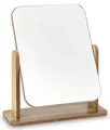 Kosmetikspiegel 360 Grad Drehung Schminkspiegel Holz Tischspiegel 22x17 cm