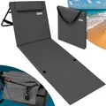 DeubaXXL DE Strandmatte Anthrazit 158x56x46cm gepolstert 109630