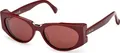 MaxMara MM0160 69S shiny bordeaux 54/16/140 Damen Sonnenbrillen