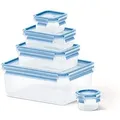 Food Clip&close 508568 5er Set Transparent/blau - Emsa