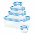Emsa Clip & Close 5er Set Frischhaltedosen 0.15 L 0.25 L 0.55 L 1 L 3.70 L Dose