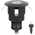 ledscom.de LED Bodeneinbauleuchte ATRIA für außen, IP65, schwarz, rund, 40mm Ø, warmweiß