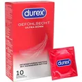Durex Kondome Gefühlsecht Ultra Dünn, 54 mm, 10 Stück