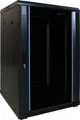 DSIT Serverschrank 18 HE 19” Serverschrank, mit Glastür (BxTxH) 600 x 600 x 1000mm, 360