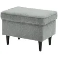 Hocker  Oskar ¦ grau ¦ Maße (cm): B: 63 H: 43 T: 42.0