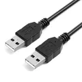 JAMEGA – 1m USB 2.0 Kabel – A-Stecker auf A-Stecker Highspeed Datenkabel