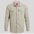 Craghoppers Herren NosiLife Adventure III Langarmhemd - S - Parchment