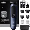 Braun Braun Series 7 All-In-One Style Kit AIO7 Bartschneider, Haarschneider, Körperhaartrimmer Schwarz, Blau