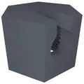 fossi3D Wassersprudler Ersatzmutter kompatibel für Sodastream Crystal 1.0 + 2.0 Ersatzteil 2 grau
