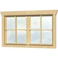 Skan Holz Doppelfenster BxH 2 x 57,5 x 70,5 cm für 45 mm Häuser