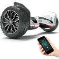 Bluewheel Hoverboard HX510_WT - 8.5" Vollgummireifen - LED-Scheinwerfer - Weiß