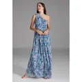 SWING Etuikleid blau|bunt|rosa 38