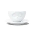 FiftyEight T014201 Kaffee-Tasse küssend Hartporzellan 200 ml, weiß