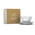 Fiftyeight Tasse Küssend 200 ml weiß Kaffeetasse