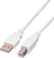 VALUE 11998809 - USB 2.0 Kabel, A Stecker auf B Stecker, 0,8 m