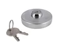 Tankdeckel mit Schloss Ø40mm, Aluminium poliert - Simson S50, S51, SR50, SR80, KR51 Schwalbe, SR4 Vogelserie - IWL
