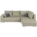 P & B Ecksofa, Beige, Textil, 3-Sitzer, Füllung: Schaumstoffflocken,Schaumstoffflocken,Schaumstoffflocken, L-Form, einmalig seitenverkehrt montierbar, 260x218 cm, Made in EU, Schlafen auf Sitzhöhe, Wohnzimmer, Sofas & Couches, Wohnlandschaften, Ecksofas