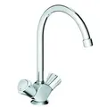 Grohe Armatur Spültisch-Zweigiff Costa neu chrom, schwenkbarer Rohrauslauf