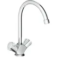 Zweigriff-Spültischmischer Grohe Costa Schwenkauslauf, Ausladung 182 mm, chrom - 31831001