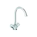 Grohe Armatur Spültisch-Zweigiff Costa neu chrom, schwenkbarer Rohrauslauf