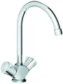 Grohe Costa Spültisch-Einlochbatterie, DN 15, Auslauf mit Mousseur, chrom,