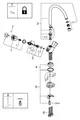 GROHE COSTA Spltisch-Einlochbatterie DN 15 chrom