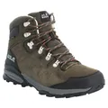 Jack Wolfskin Wanderschuhe Refugio Mid Texapore (Veloursleder, wasserdicht) khakibraun/phantomgrau Herren, Größe Euro (US): 40 (7,5)
