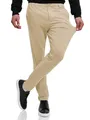 Indicode Herren Rodekro Performance Pants | Chinohose Herrenhose Super Stretch Stoffhose Bequeme Business Hose für Männer Greige, 36/32