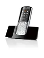 Gigaset SL400H High End Dect-Schnurlostelefon (zusätzliches Mobilteil 4,6cm (1,8 Zoll) TFT-Farbdisplay, USB-Anschluss, Bluetooth) metall / schwarz