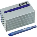 LAMY 5er Set - 25x Tintenpatronen T10 825 BLAU löschbar
