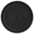 Systemceram Waschbecken Patera, Schwarz, Keramik, 40x10.2x40 cm, Made in Germany, DIN EN ISO 50001, Ab- und Überlaufgarnitur, Badezimmer, Waschbecken & Armaturen, Waschbecken