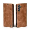 Hülle für Samsung Galaxy A55 5G Handytasche Klapphülle Handyhülle Hellbraun
