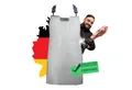 TronicXL Umhängeschürze 80 x 25 cm Stechschutzschürze Schürze mit Stechschutz Stichschutz, (1-tlg), Kettenhemd Schnittschutzschürze Schnittfest