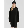 QS Midikleid Kleid Flauschiges Strickkleid schwarz M (38)