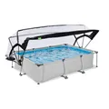 EXIT Toys Pool, BxH: 251 x 149 cm, mit Kartuschenfilteranlage - grau