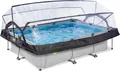 EXIT Framepool (Komplett-Set, 3-tlg), LxBxH: 300x200x65 cm, mit Kartuschenfilter und Universalabdeckung
