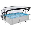 Exit Toys Pool-Set, Grau, Kunststoff, Steinoptik, 200x65x300 cm, Freizeit, Pools und Wasserspaß, Pools, Aufstellpools