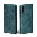 LBH Handyhülle für Samsung Galaxy A70 in Petrol Blau mit Karten- und Geldfach Smartphone Hülle mit Standfunktion Flip Case Schutzhülle Magnetverschluss Vintage