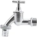 Gardena Auslaufventil 07331-20, Knebelgriff verchromt, Messing, 3/4 Zoll Wandanschluss, Schlauchanschluss 3/4 & 1 Zoll