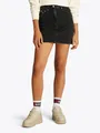 rock "MOM SKIRT BI8080", in schwarzer Waschung, in Mini-Länge, Gr. 27, Denim Black